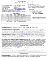 Bulletin 8 29 2021 (22nd OT)